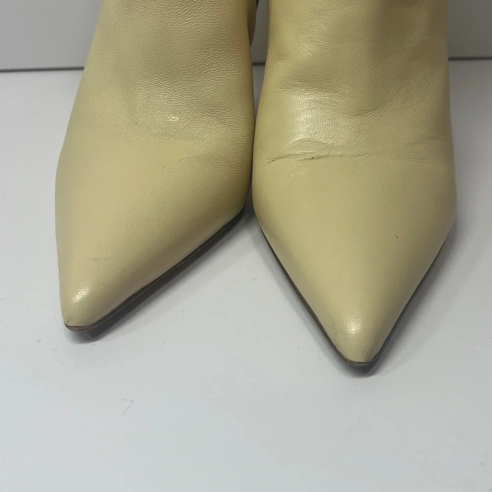 Sam‎ Edelman Ella Ankle Boots Eggshell Size 8.5 pointed toe